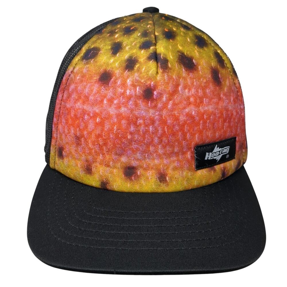Hoo-Rag Snapback Trucker Hat Multicolor One Size Adjustable Mesh Back Outdoor